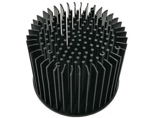 Αντιδιαβρωτικό κυκλικό Heatsink, ανθεκτικό μαύρο αργίλιο Heatsink